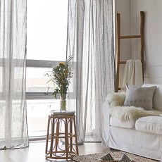 She's Home Rain Ribbon 中型窗簾, 炭灰色