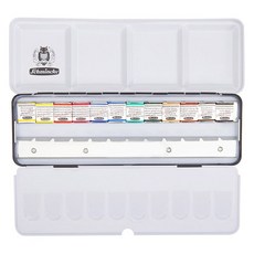 Crea&Joy 史明克 HORADAM 固體水彩餅 鐵盒 412 套組, 12色