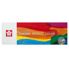 Pigma SAKURA CRAY-PAS 壓克力顏料組 XAC20-12, 20ml, 12色