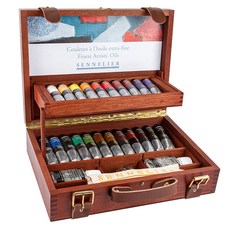 SENNELIER 木箱油畫套組 N130351, 40毫升, 22 種顏色