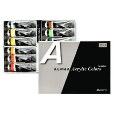 ALPHA COLORS 銀級壓克力顏料組合 B組, 50毫升, 12 種顏色