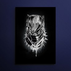 마블 블랙팬서 아크릴 디아섹 액자 17098, 혼합 색상