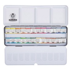 Schmincke 史明克貓頭鷹 水彩固體顏料餅套組 74424, 24色, 單品