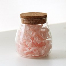 繡球花保鮮水滴玻璃球套組，適用於生活綠色室內, 可愛的粉紅色