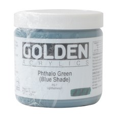 Golden 高登 壓克力顏料 S4 1270 PhthaloGreen BlueShade, 473ml, 1色