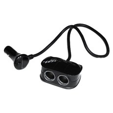 아펙스 차량용 스위치2구소켓 2USB 볼트게이지 30V, 1개
