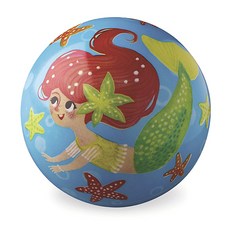 크로커다일크릭 공기주입식 플레이볼 4인치, 인어공주, 1개