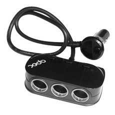 아펙스 차량용 스위치3구소켓 2USB 볼트게이지 30V, 1개