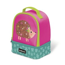 Crocodile Creek 動物印花雙層便當袋, 刺蝟款, 1入