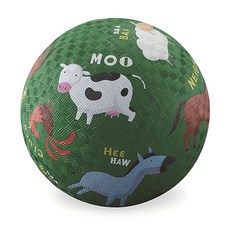 크로커다일크릭 공기주입식 플레이볼 7인치, 농장마당, 1개