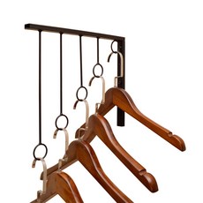 工業風衣物陳列掛架, 黑色的, 1個