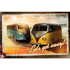 Heart Art Collection Camper Let's Get Away 室內裝飾海報