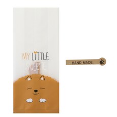 황씨네도시락 멍이M봉투 100p + 발바닥 핸드 메이드 크라 스티커 100p, 1세트