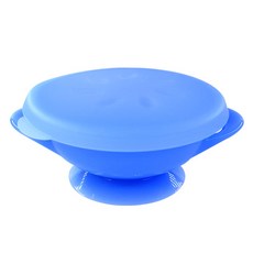 AGAFURA 矽膠防傾倒碗+蓋子, 藍色, 1組