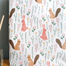 圖案印花布料, 我們是朋友白色