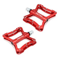 Mzyrh 437 自行車平腳踏板 2, 紅色的, 1套