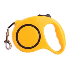 이코디 강아지 칼라 세이프 자동 리드줄 3m, 옐로우, 1개