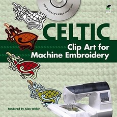 Celtic Clip Art for Machine Embroidery [With CDROM] Paperback, Dover Publications