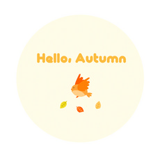 도나앤데코 가을 소풍준비 아기새 hello Autumn 스티커, 혼합 색상, 60개입