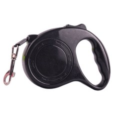 이코디 강아지 칼라 세이프 자동 리드줄 3m, 블랙, 1개