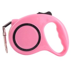이코디 강아지 칼라 세이프 자동 리드줄 3m, 핑크, 1개