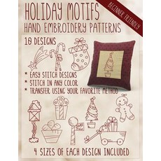 Holiday Motifs Hand Embroidery Patterns Paperback, Createspace Independent Publishing Platform