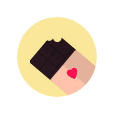 도나앤데코 정성을 담아 미니 하트 초코 스티커, 혼합 색상, 120개입