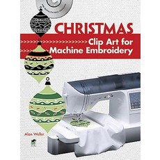 Christmas Clip Art for Machine Embroidery [With CDROM] Paperback, Dover Publications