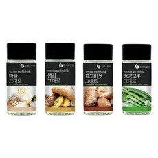 調味料禮盒組 4款 青陽辣椒 22g+大蒜 40g+生薑 24g+香菇 22g, 1套