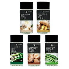 그대로말린 조미료 5종 선물세트 청양고추 22g + 생강 24g + 마늘 40g + 표고버섯 22g + 대파 21g, 1세트