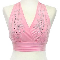 彈性愛慕羅露背T恤 BDT-2801, 淺粉色