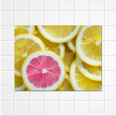써머스트 강화유리 주방아트보드 로픽레몬, 1개