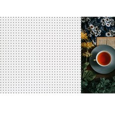 앤비커머스 우 홍차와꽃 타공판 WHITE, 1개