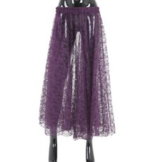 TheNanum 肚皮舞蕾絲裙 BDS-6801, 深紫色