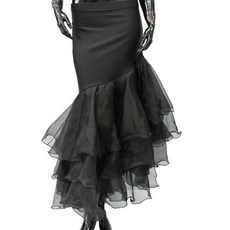 肚皮舞兩穿無襯裙 BDS-6001, 黑色的