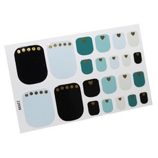 市集風格秋冬款足部美甲貼, 款式5, 5個