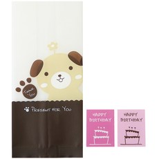 黃氏便當M袋裝小狗 100入+蛋糕生日 粉色 100入, 1套