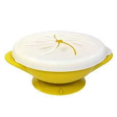 AGAFURA 防傾倒零食碗, 黃色, 1入, 300ml