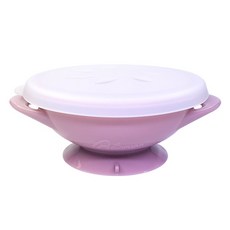 AGAFURA 嬰兒矽膠吸盤保鮮盒, 淺粉色