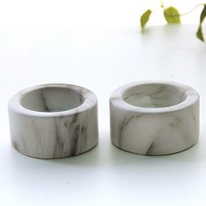 RIVER-GREEN 現代圓形茶蠟燭臺 小 2入組, 混合顏色