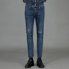 DYJEEN 男款刷痕懷舊牛仔褲 ME147