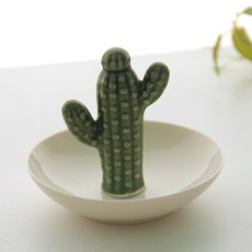 RIVER-GREEN 仙人掌首飾架托盤, A款