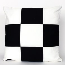 蝴蝶手藝高級棋盤方格坐墊 棉花填充