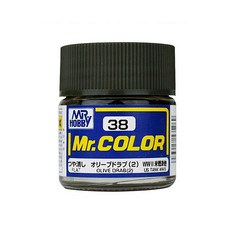 GSI 프라모델 도료 무광 6p, 038 OLIVE DRAB 2, 10ml