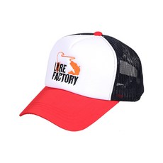 LURE FACTORY 網帽漁帽 漁帽 LFC-002, 紅色 + 海軍