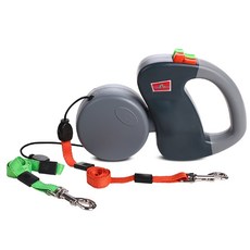 까망코 텔레스코픽 멀티산책 강아지 리드줄, 그레이, 1개