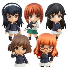 GOODSMILE COMPANY Nendoroid Girls & Panzer Saori Isuzu Yukari Miho Maho 5 件套全套公仔, 1套
