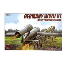 ModelCollect 1/72 Germany WWII V1導彈發射位置塑膠模型, 1套