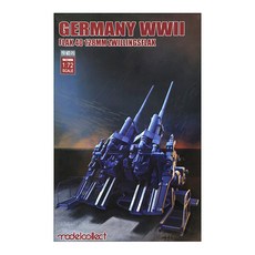 ModelCollect 1/72德國二戰Flak 40 128mm雙管高射炮塑膠模型, 1套
