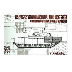 ModelCollect 1/72 Tos-2 prospective thermobaric多發火箭系統在Armata通用戰鬥平臺 塑膠模型, 1套